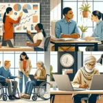 Inclusive workplace illustration