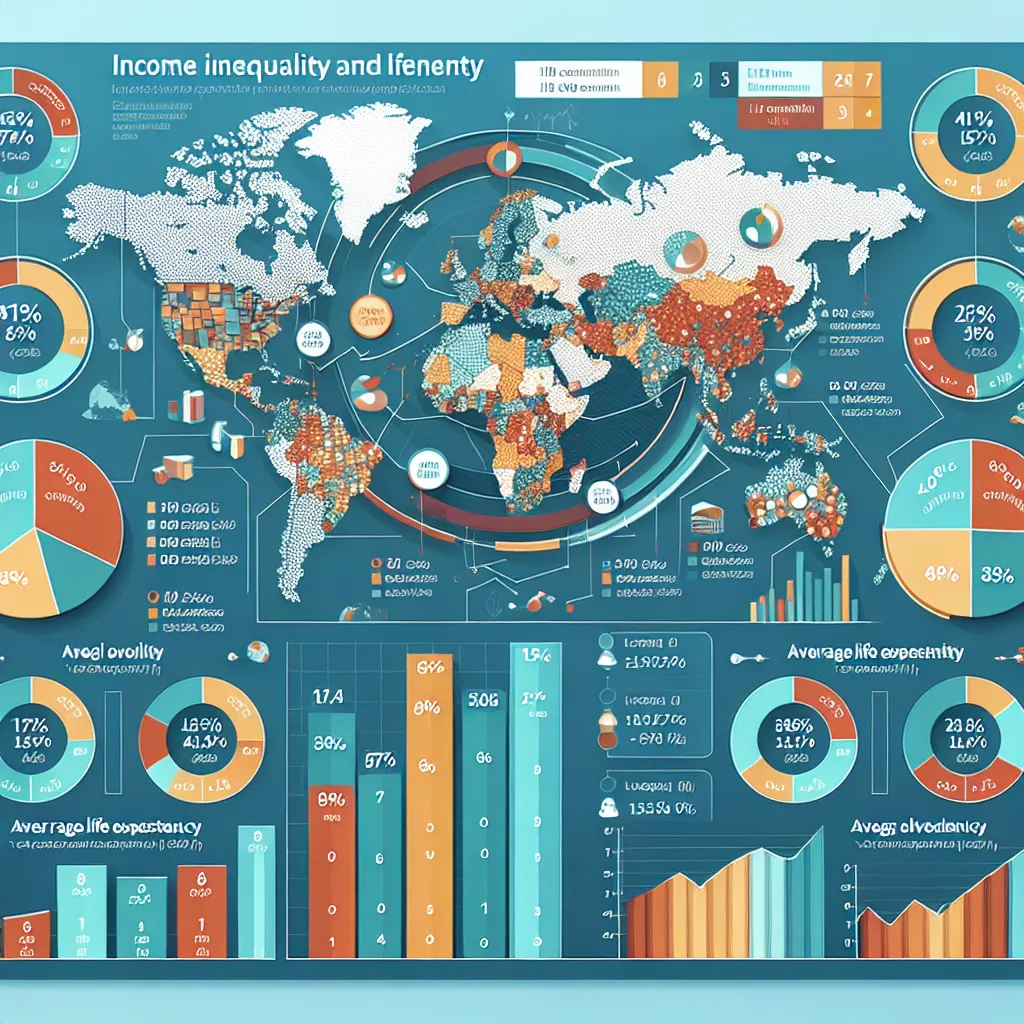 Income inequality and life expectancy comparison