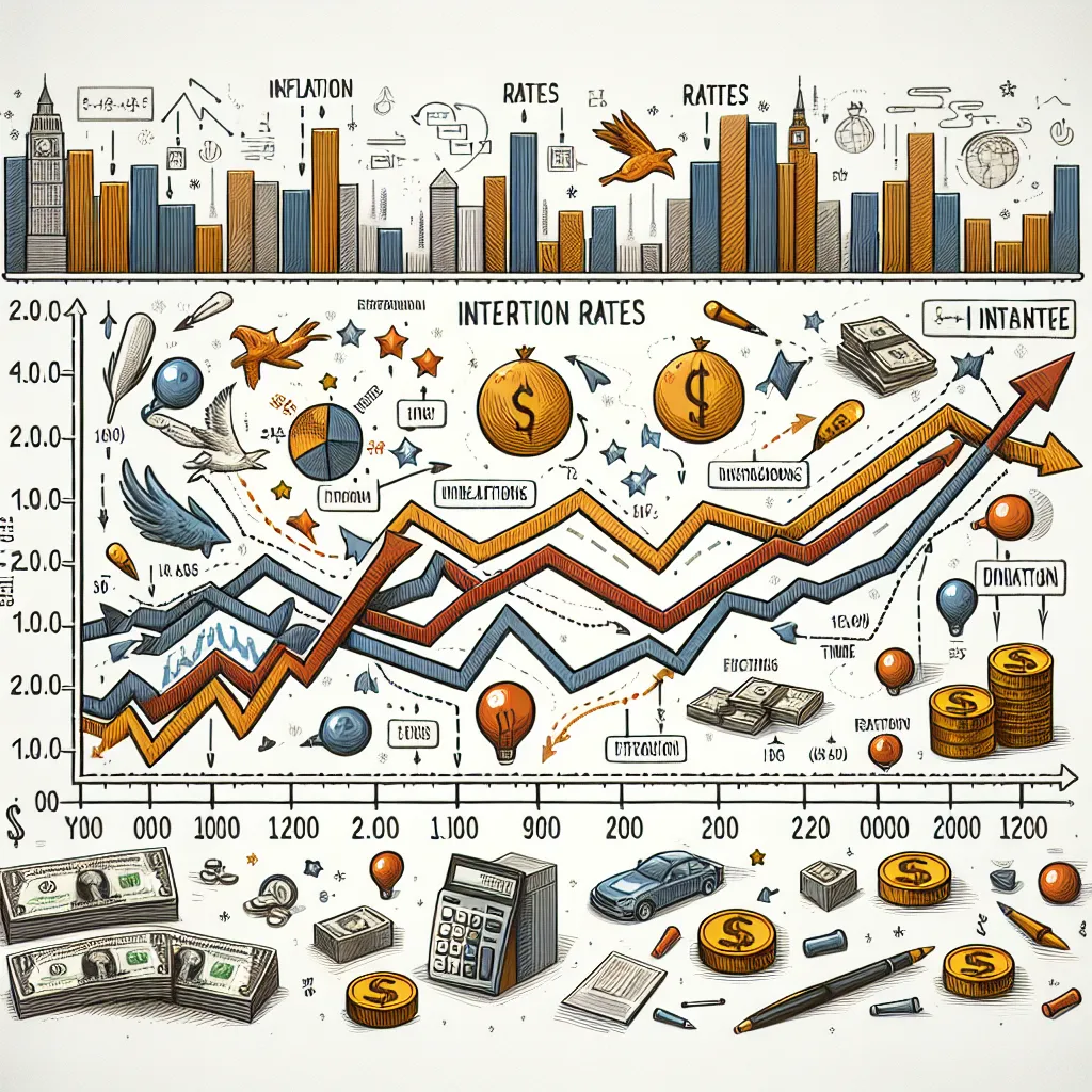 Inflation and interest rates chart