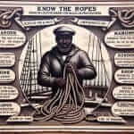 Diagram explaining the idiom "know the ropes"