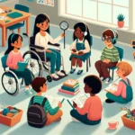 Inclusive classroom with diverse learners