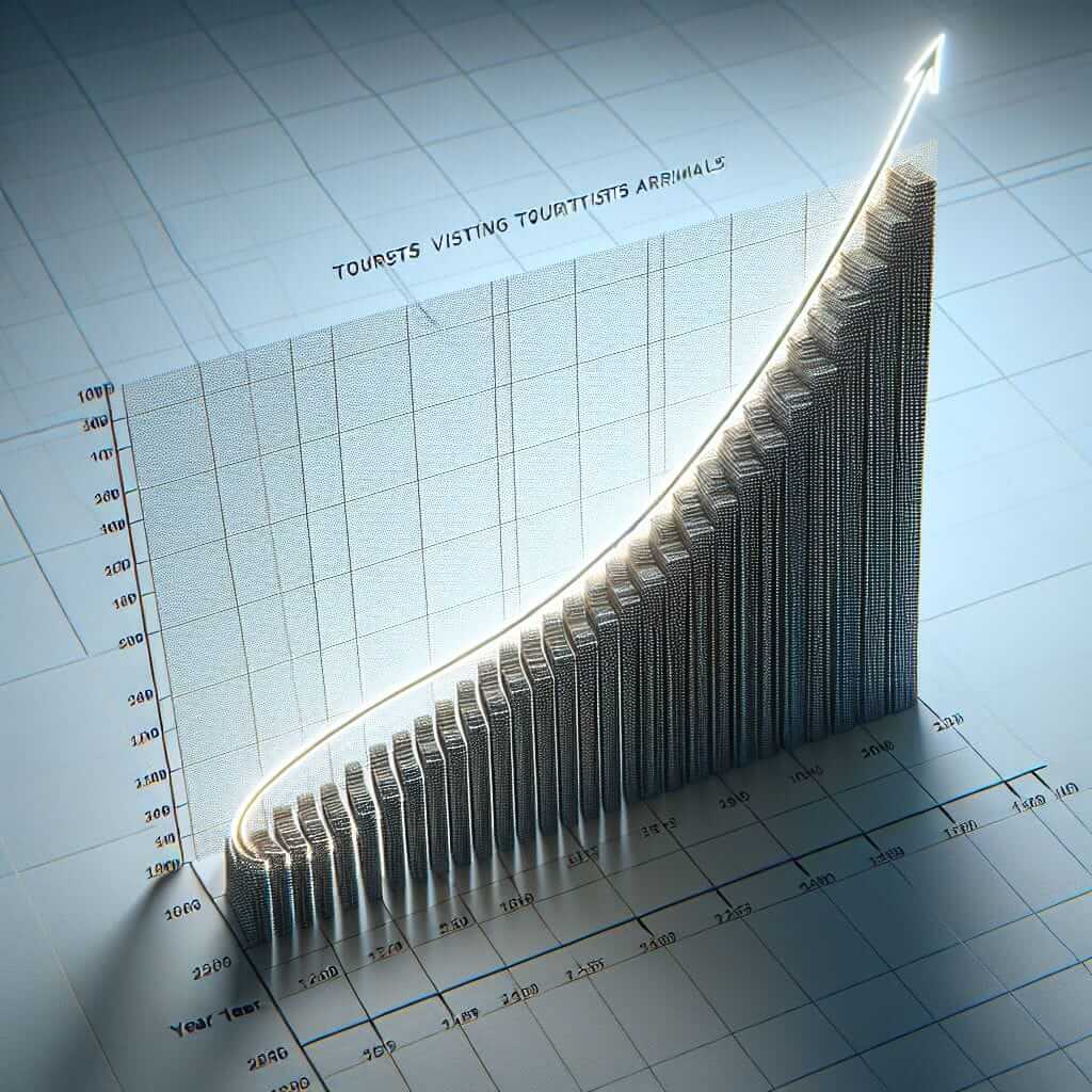 Line Graph of Tourist Arrivals