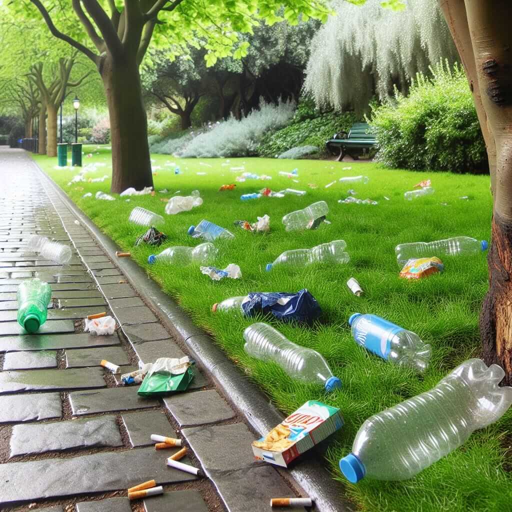 Littering in a Park