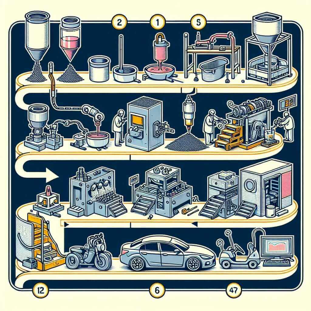 Manufacturing Process Illustration