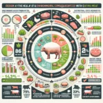 Infographic on meat consumption health and environmental impacts