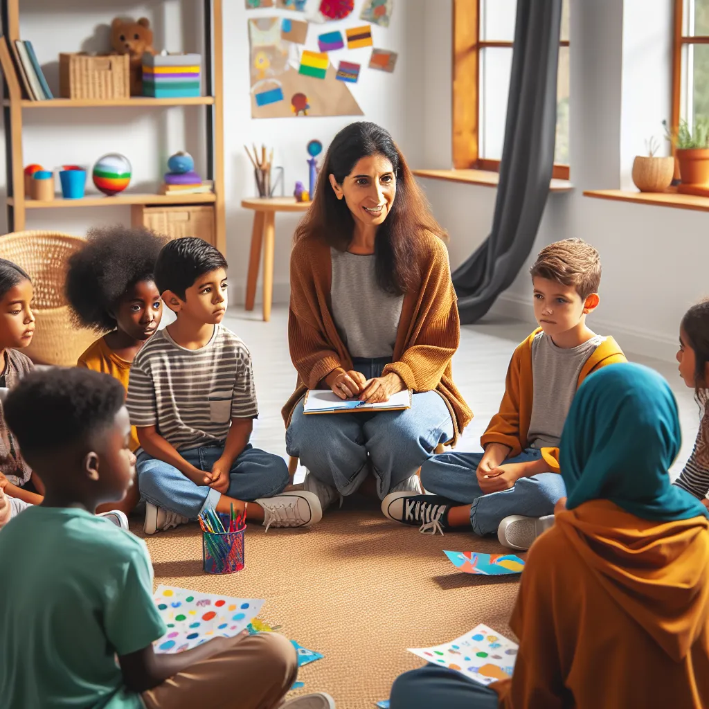 Children participating in mental health program