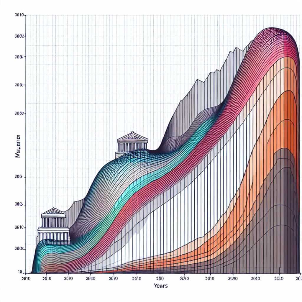 Museum Visitors Line Graph