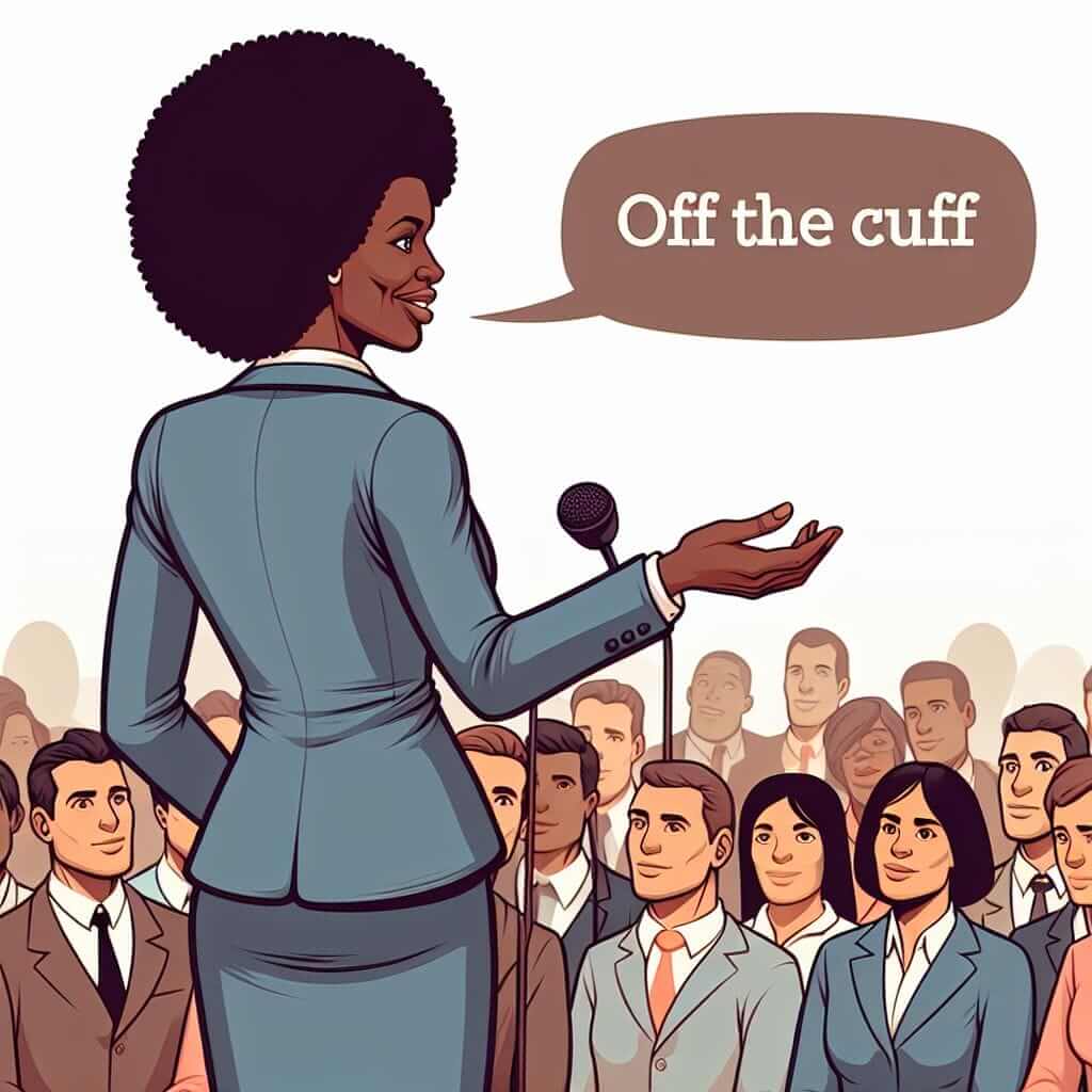 Off The Cuff Idiom