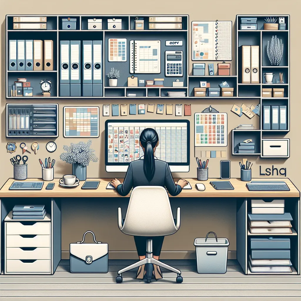 Organized person at desk