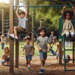 Children playing outdoors