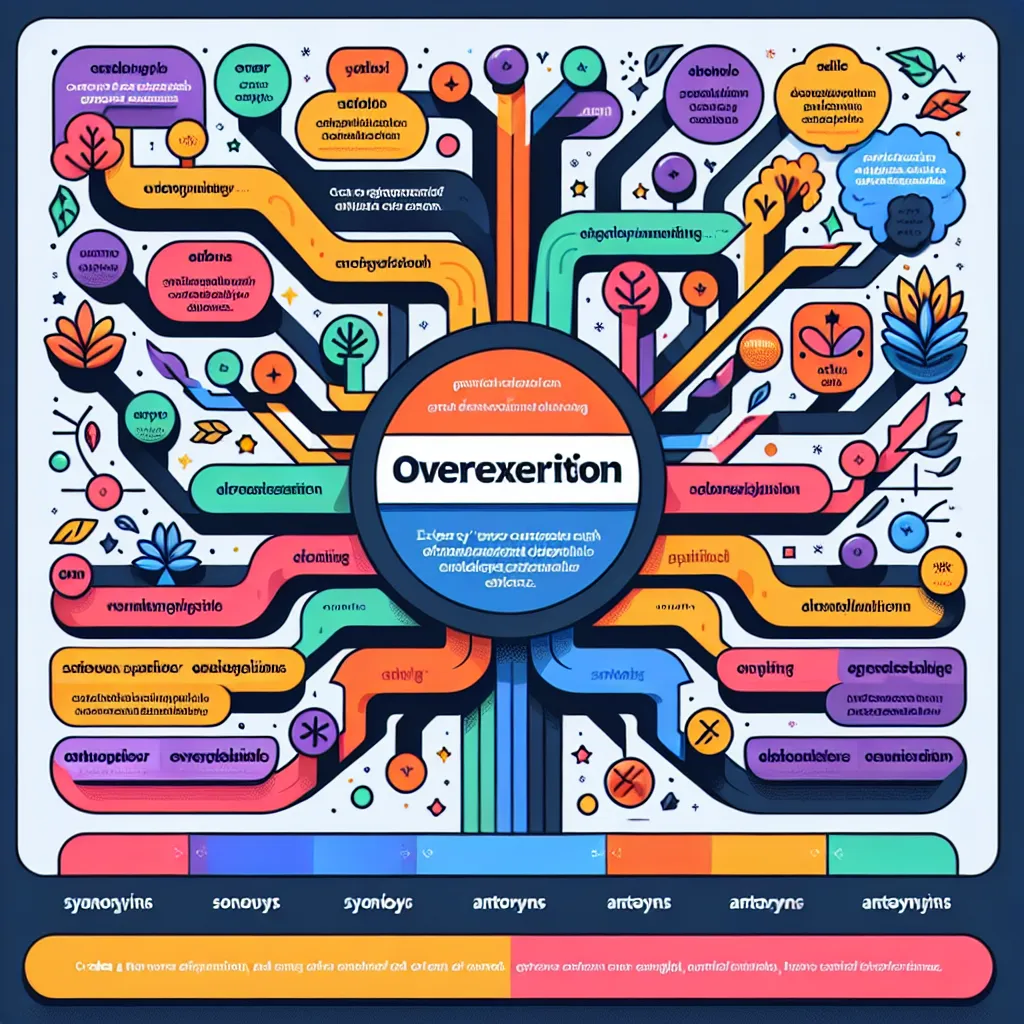 Overexertion synonyms and antonyms