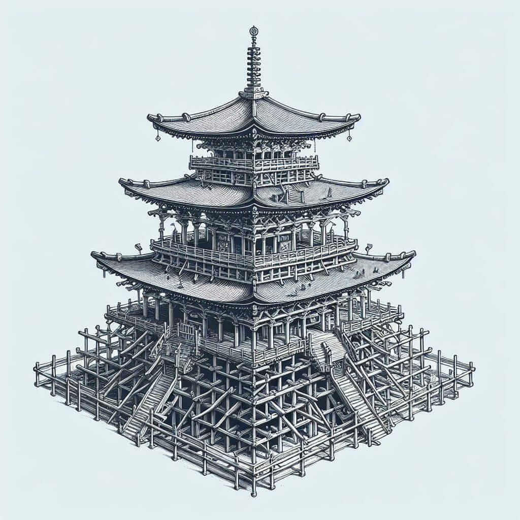 pagoda wooden structure