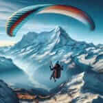 Adventurous paragliding experience