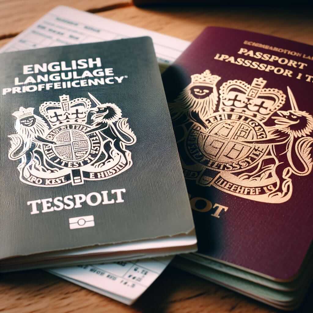 Passport and IELTS Test Ticket