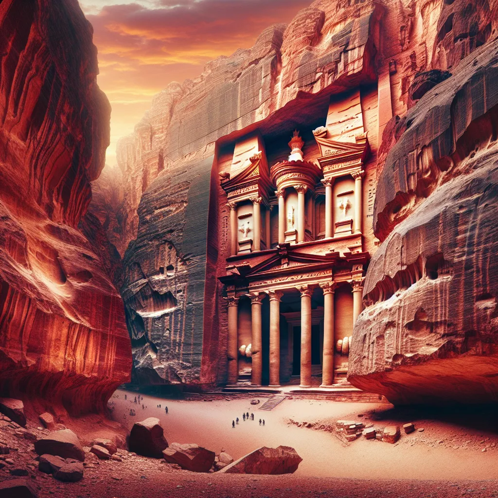 Ancient city of Petra in Jordan