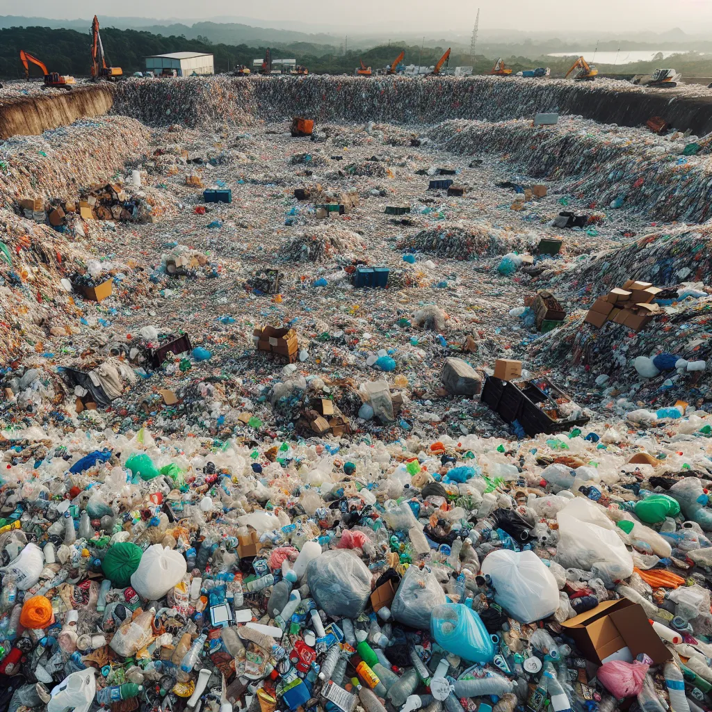 Plastic Pollution in Landfill