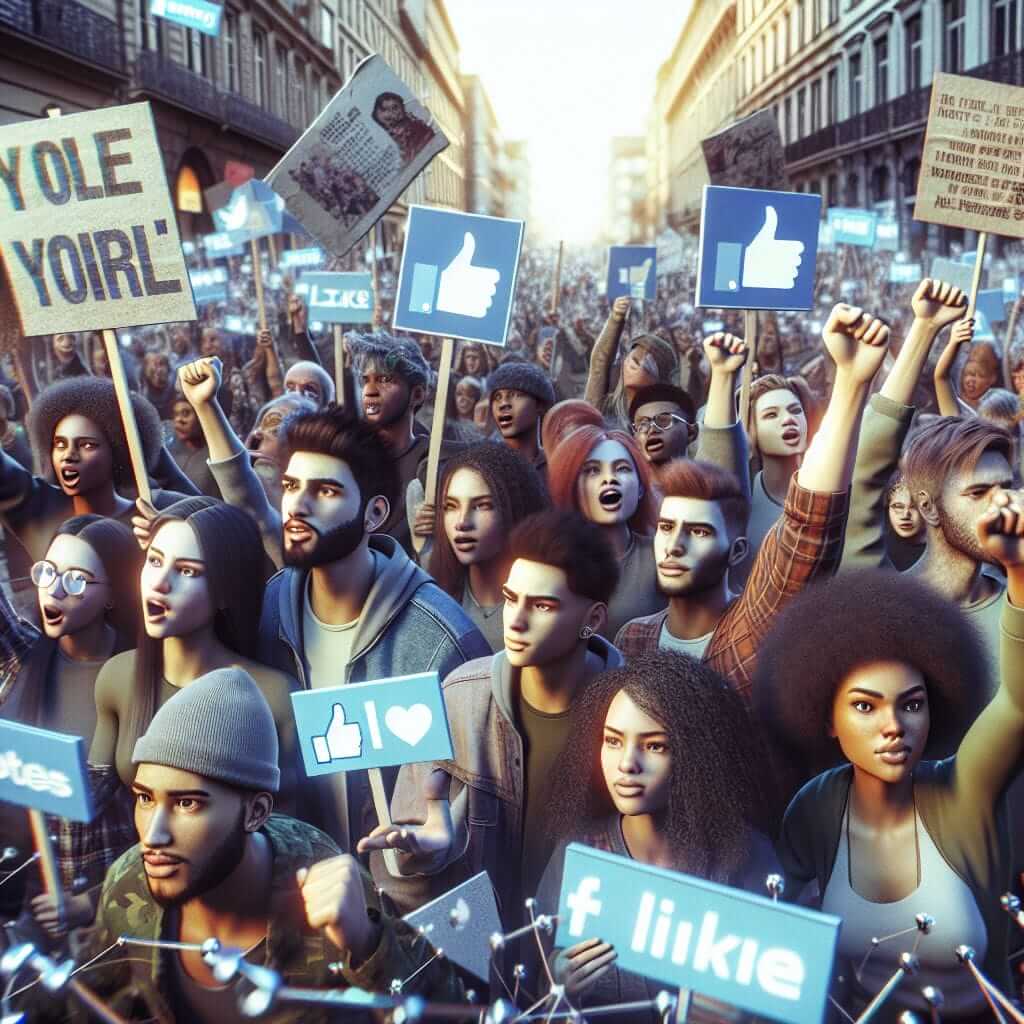 Youth Protesting on Streets