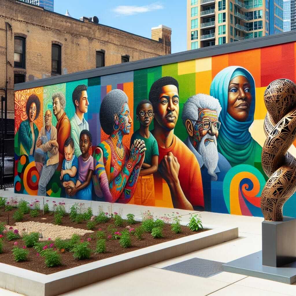 Public Art Sculpture and Mural