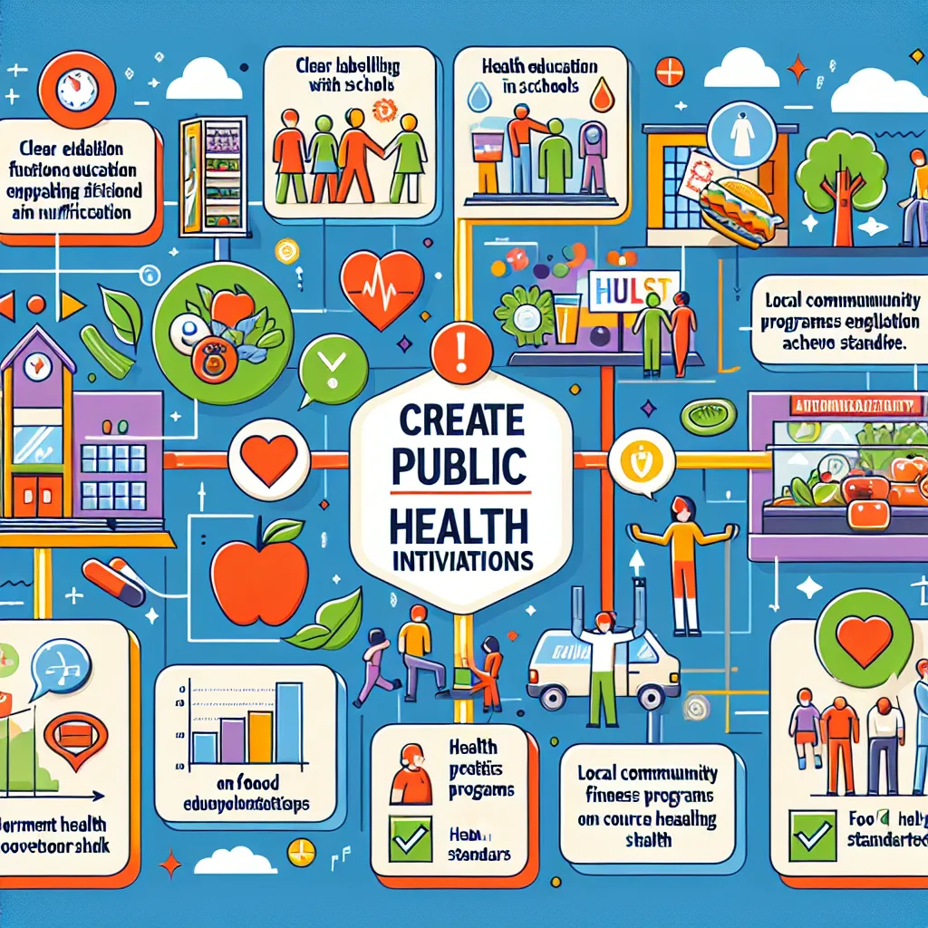 Public health initiatives infographic