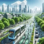 Efficient public transportation reducing carbon emissions