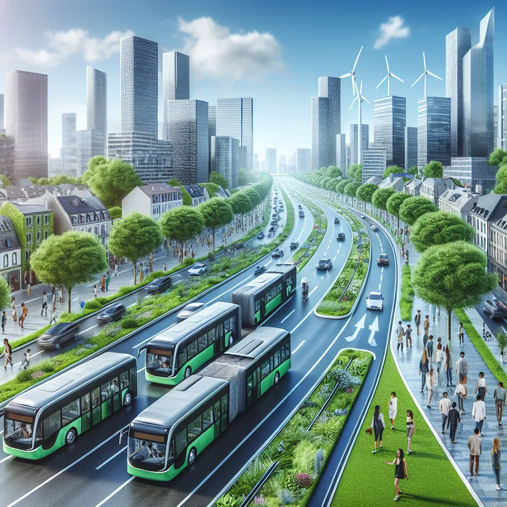 Public transport in a sustainable city