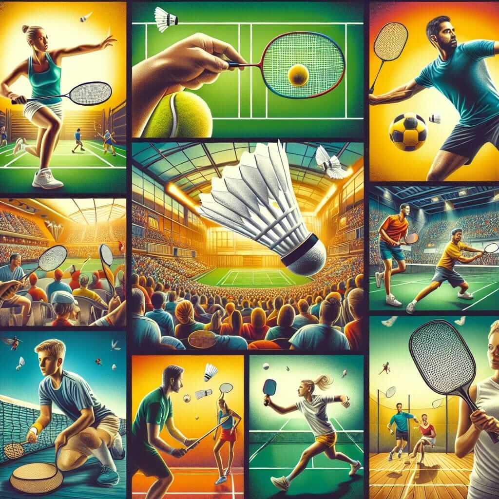 Racket Sports Collage