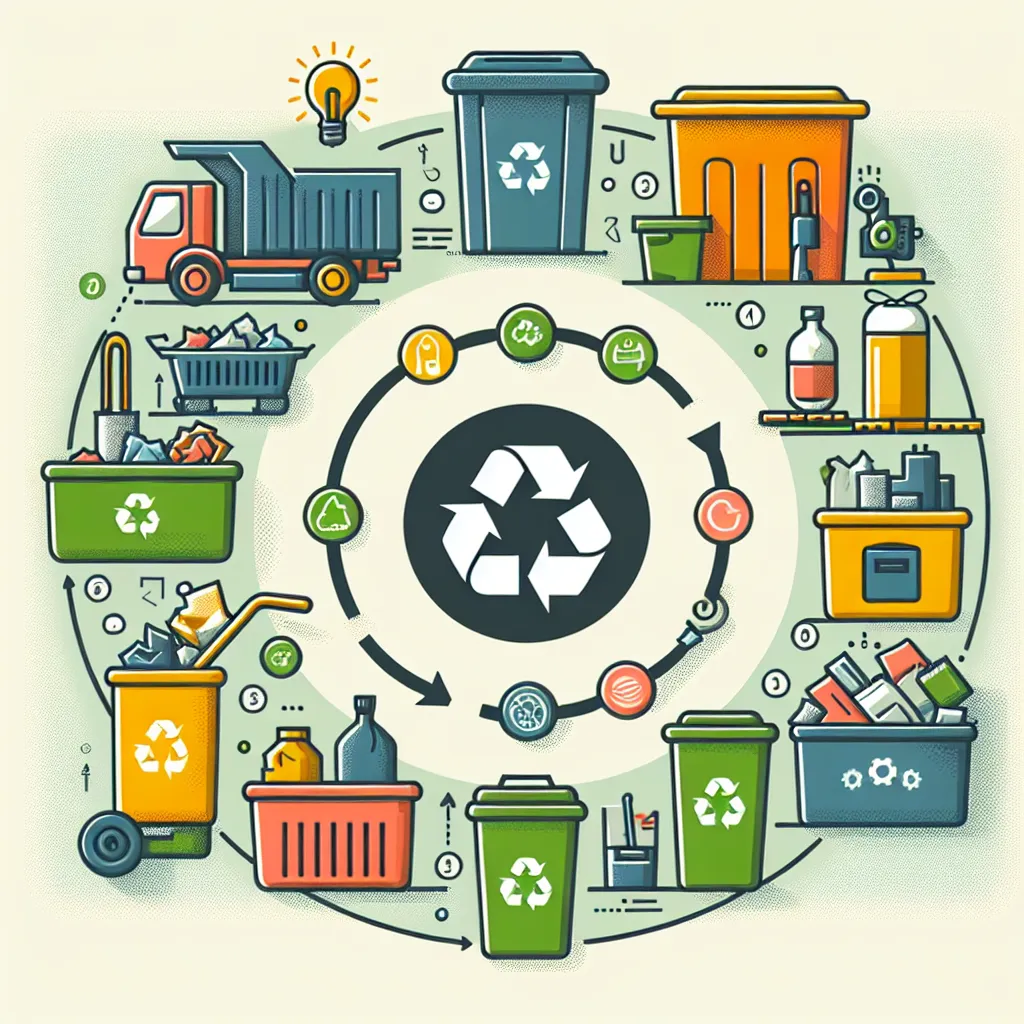 Recycling Process Infographic