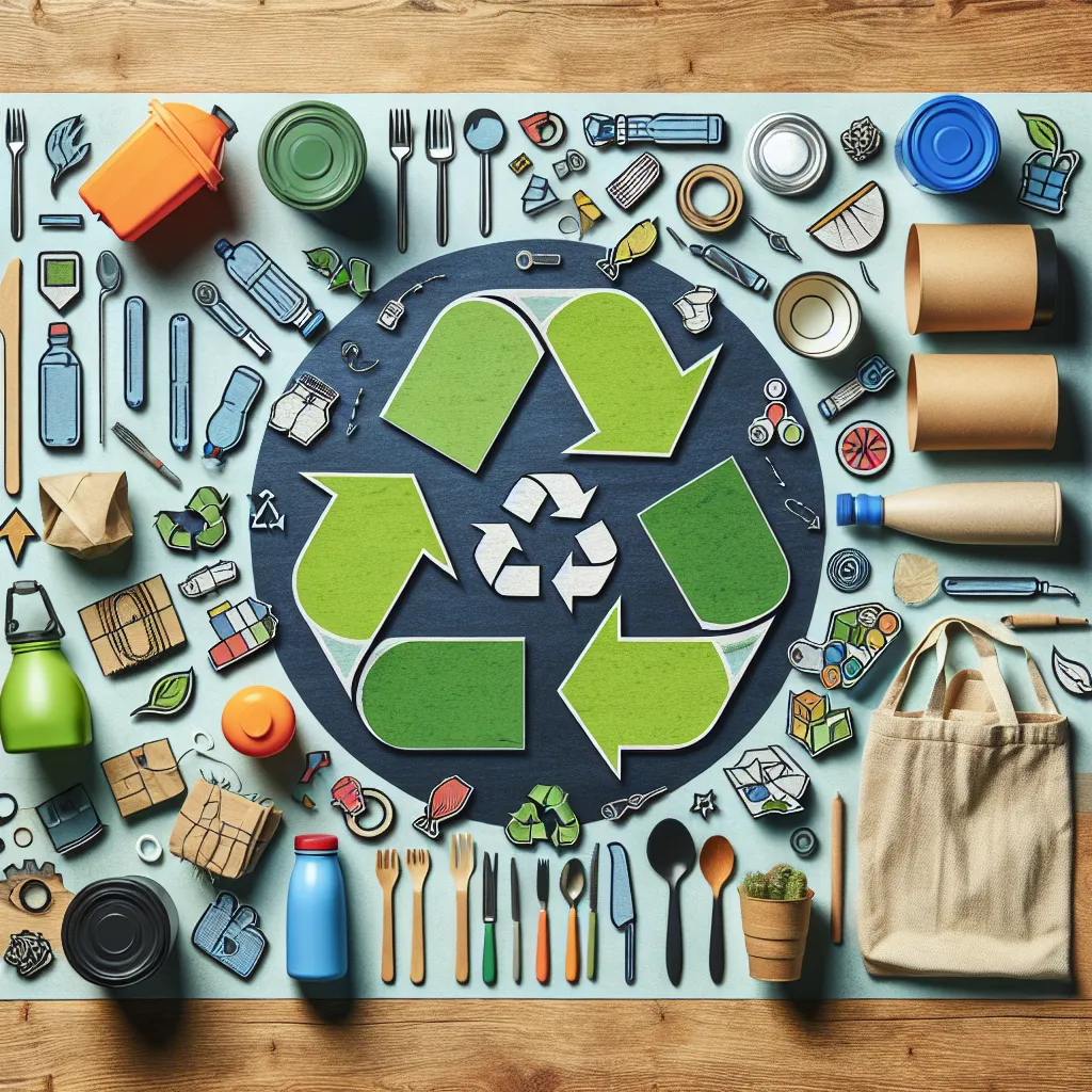 Recycling and waste reduction concept