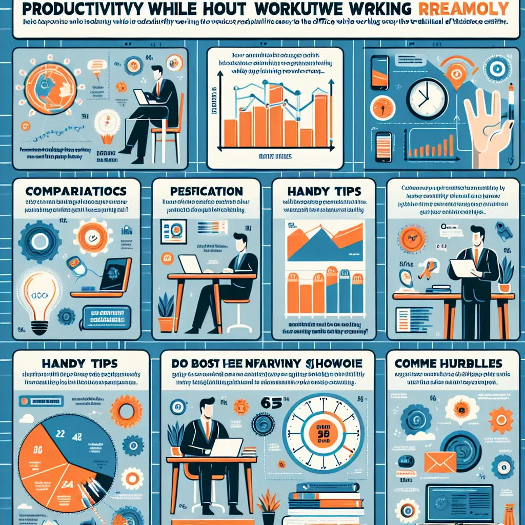 Remote work productivity infographic