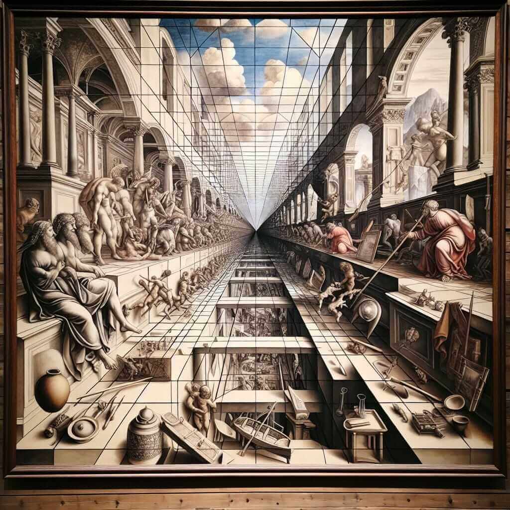 Renaissance Painting with Perspective