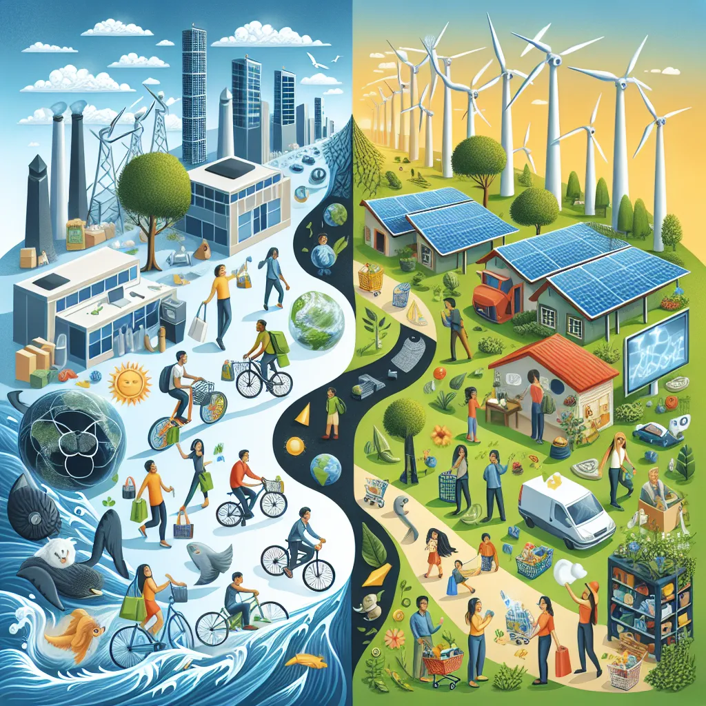 Government and individual efforts in renewable energy