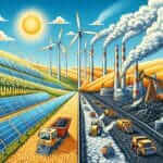 renewable energy versus traditional industries