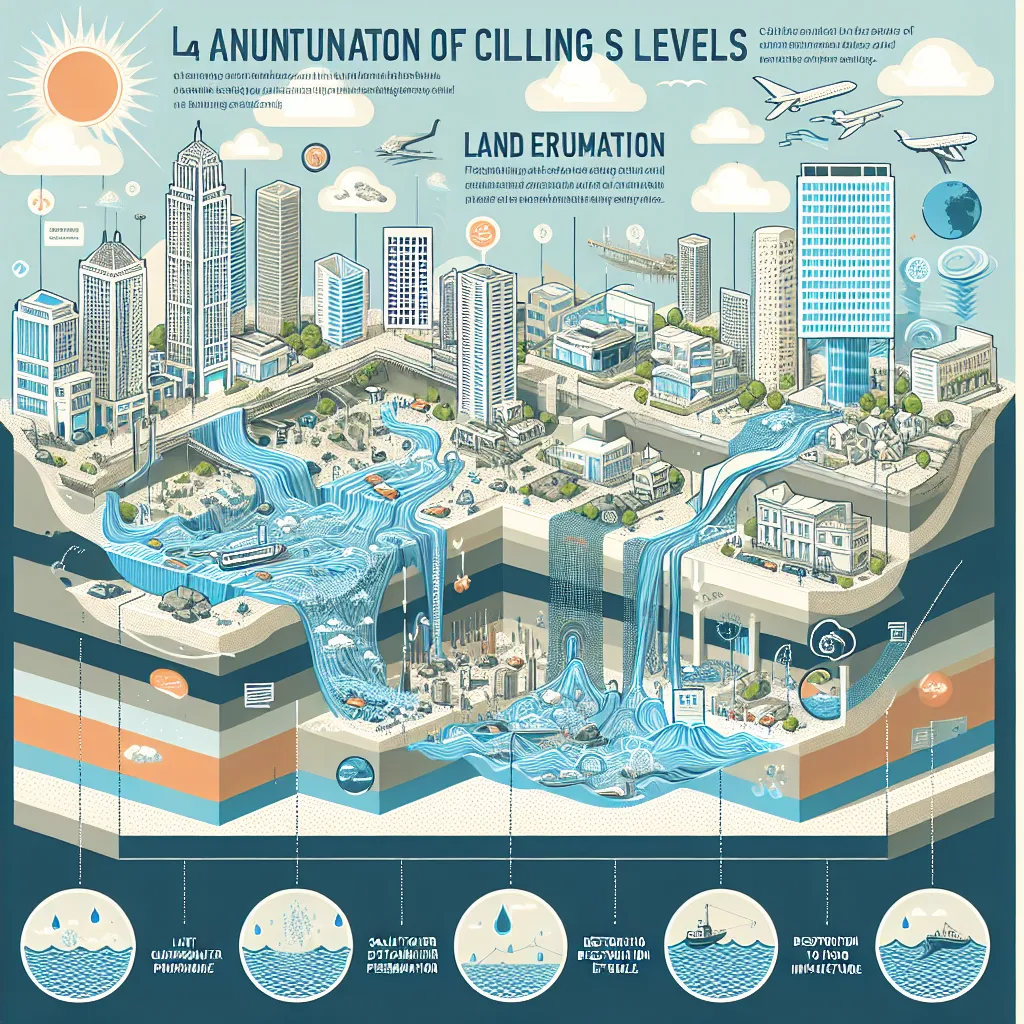 Rising sea levels impacting coastal cities