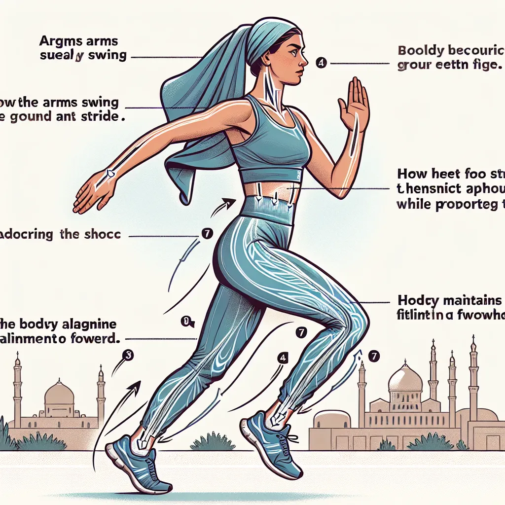 Proper running form illustration