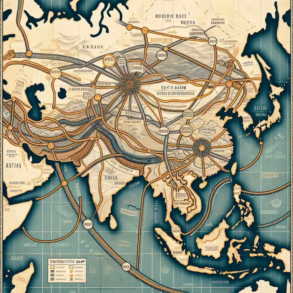 Map of the Silk Road