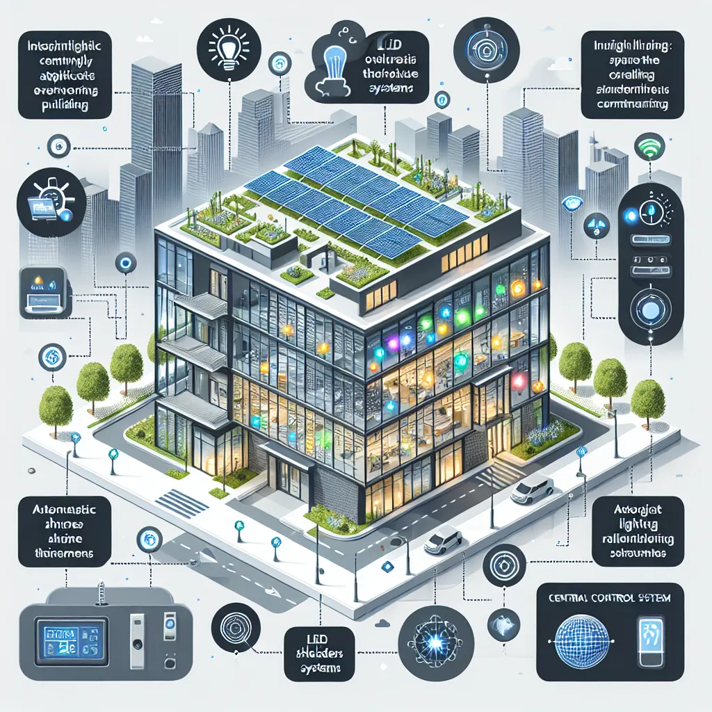 Smart building technology diagram