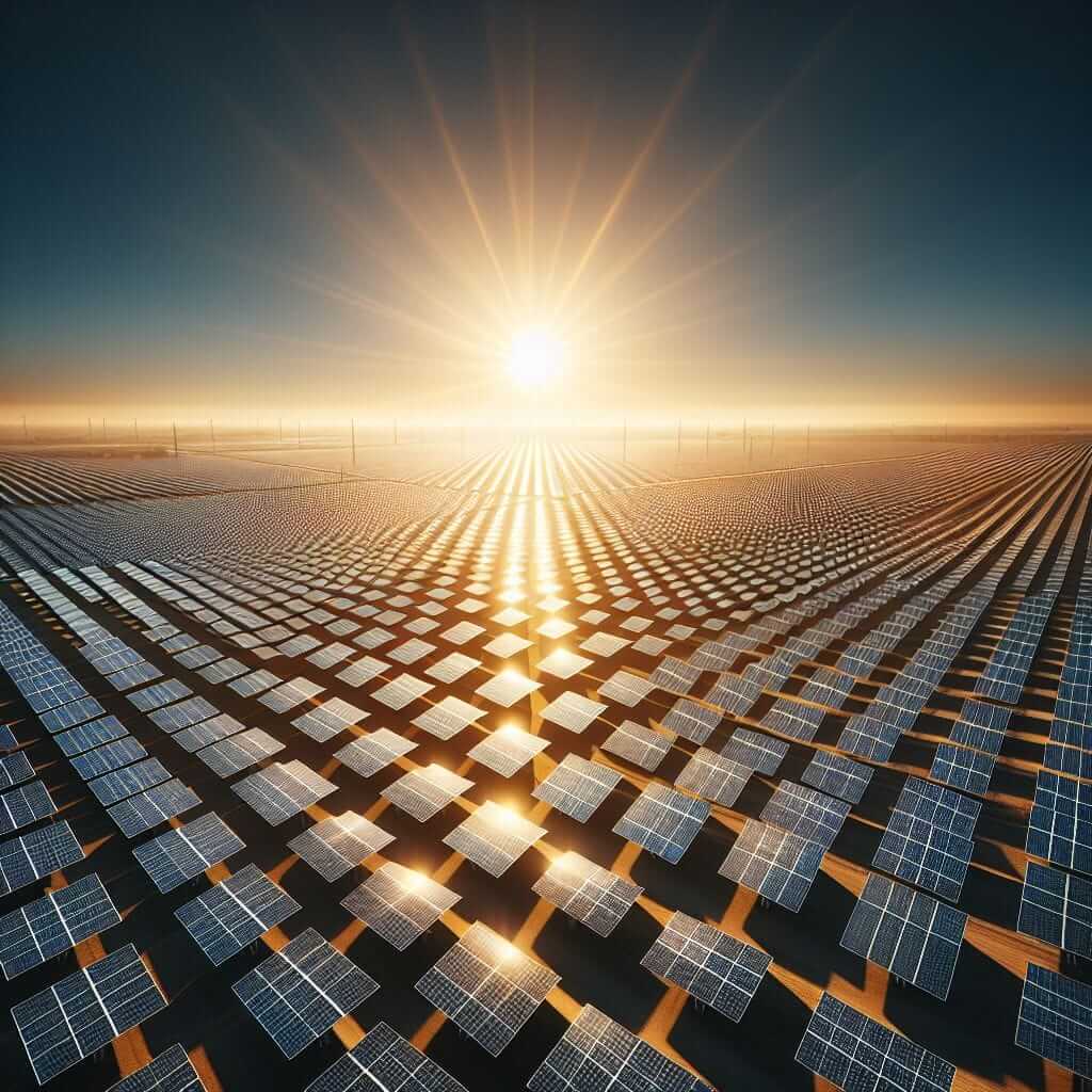 solar panels field