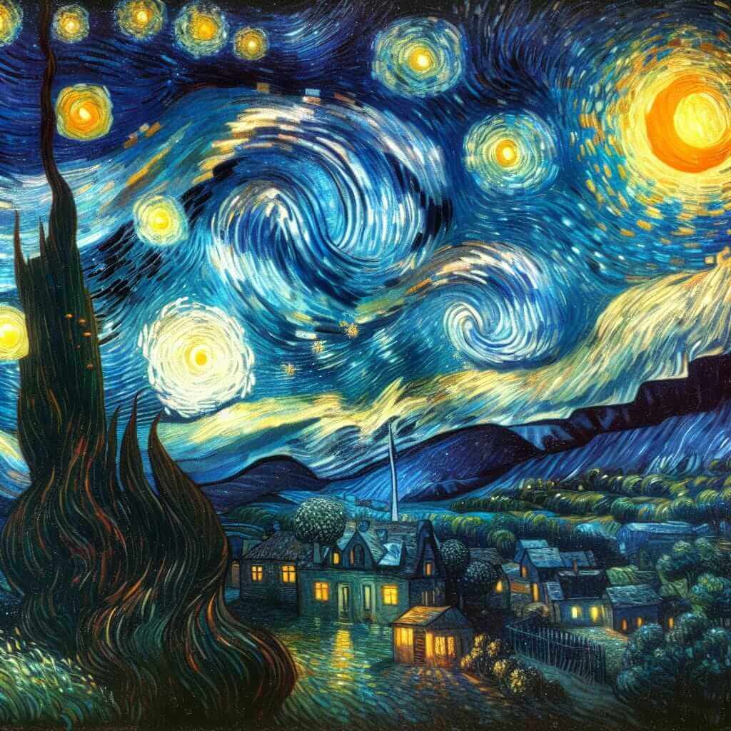 Analysis of Starry Night by Van Gogh