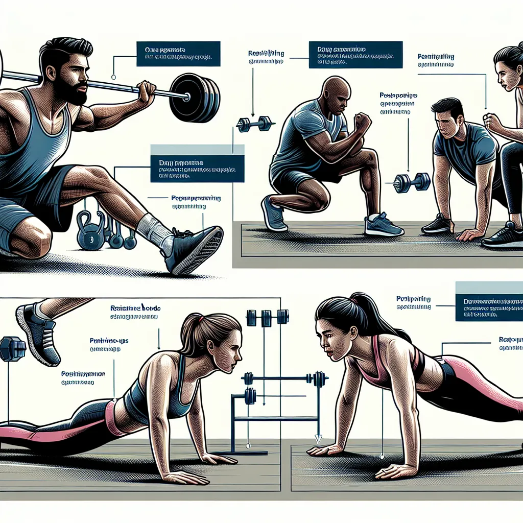 Strength Building Exercises Illustration