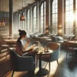 a quiet cafe for planning