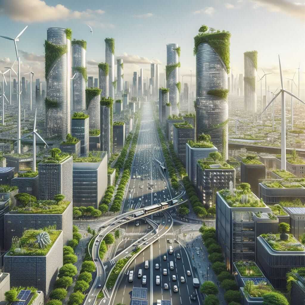 Sustainable City Skyline