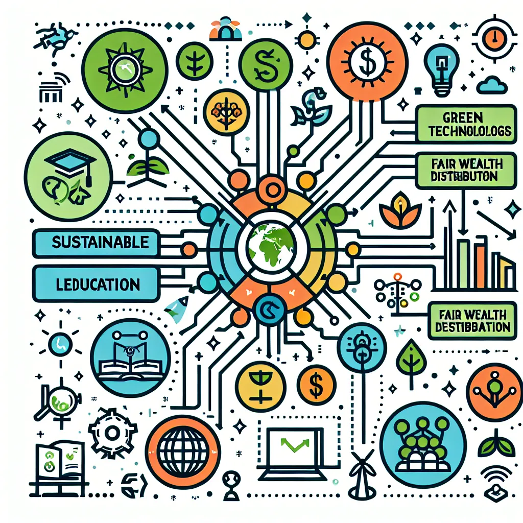 Sustainable job growth concept