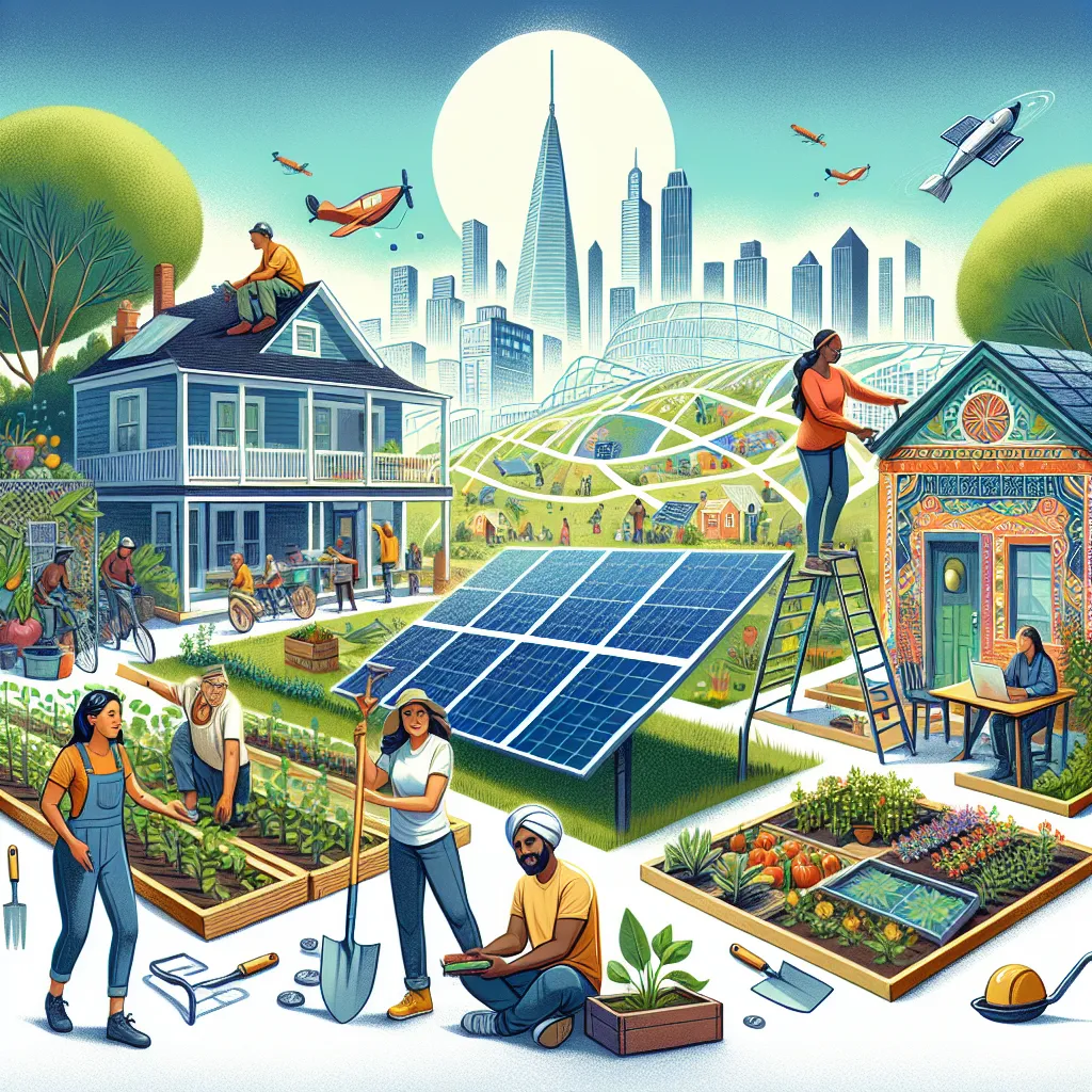 Sustainable Community Illustration