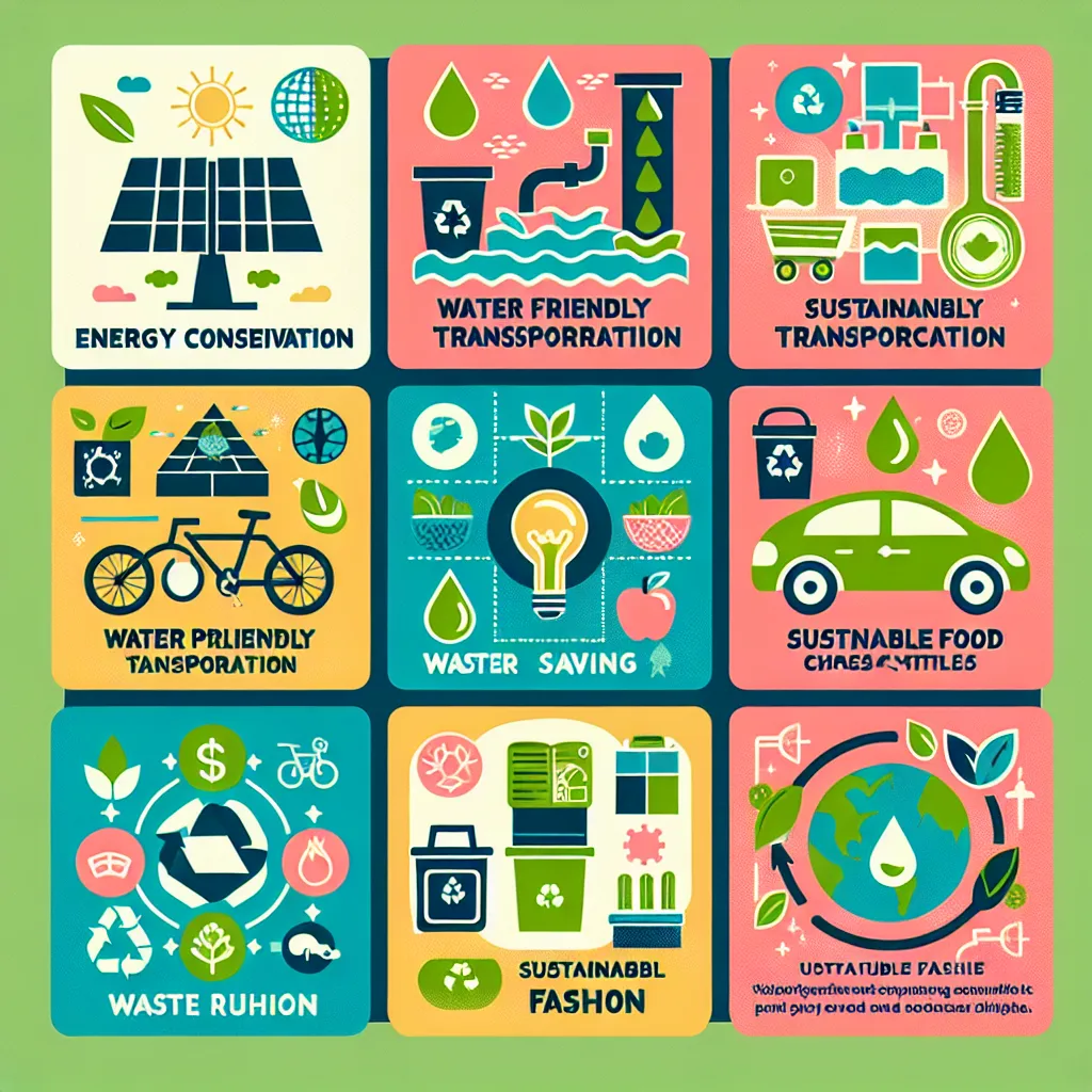 Sustainable living tips infographic