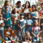 Children learning about hard work