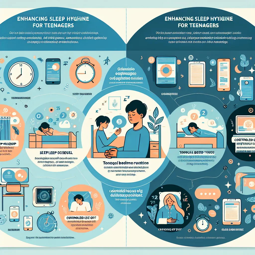 Teenage sleep hygiene infographic