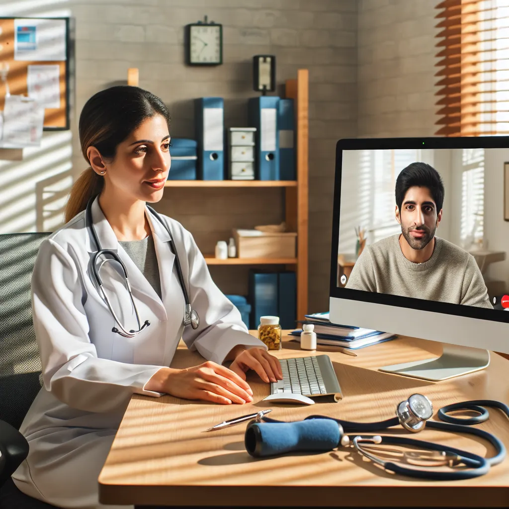 Telemedicine consultation between doctor and patient