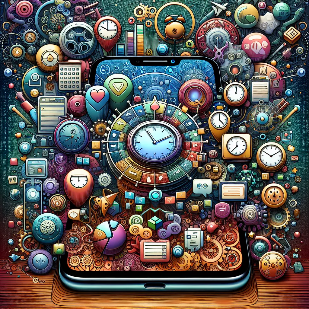 Time Management Apps Illustration