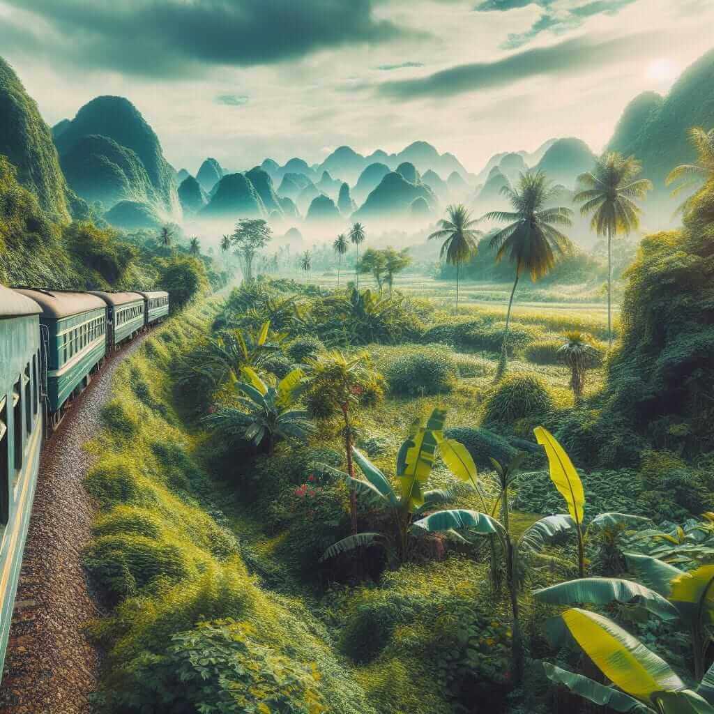 Vietnam train journey