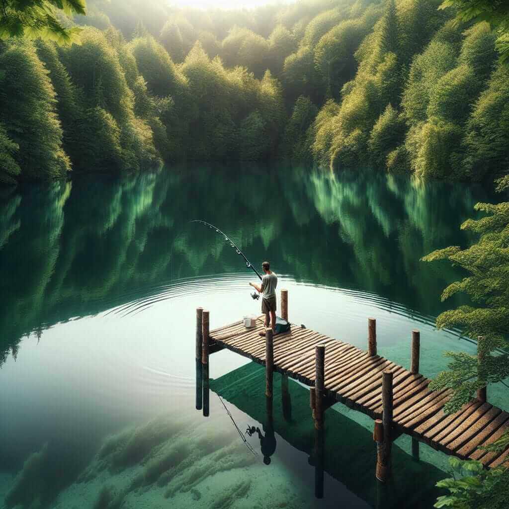 Tranquil fishing spot